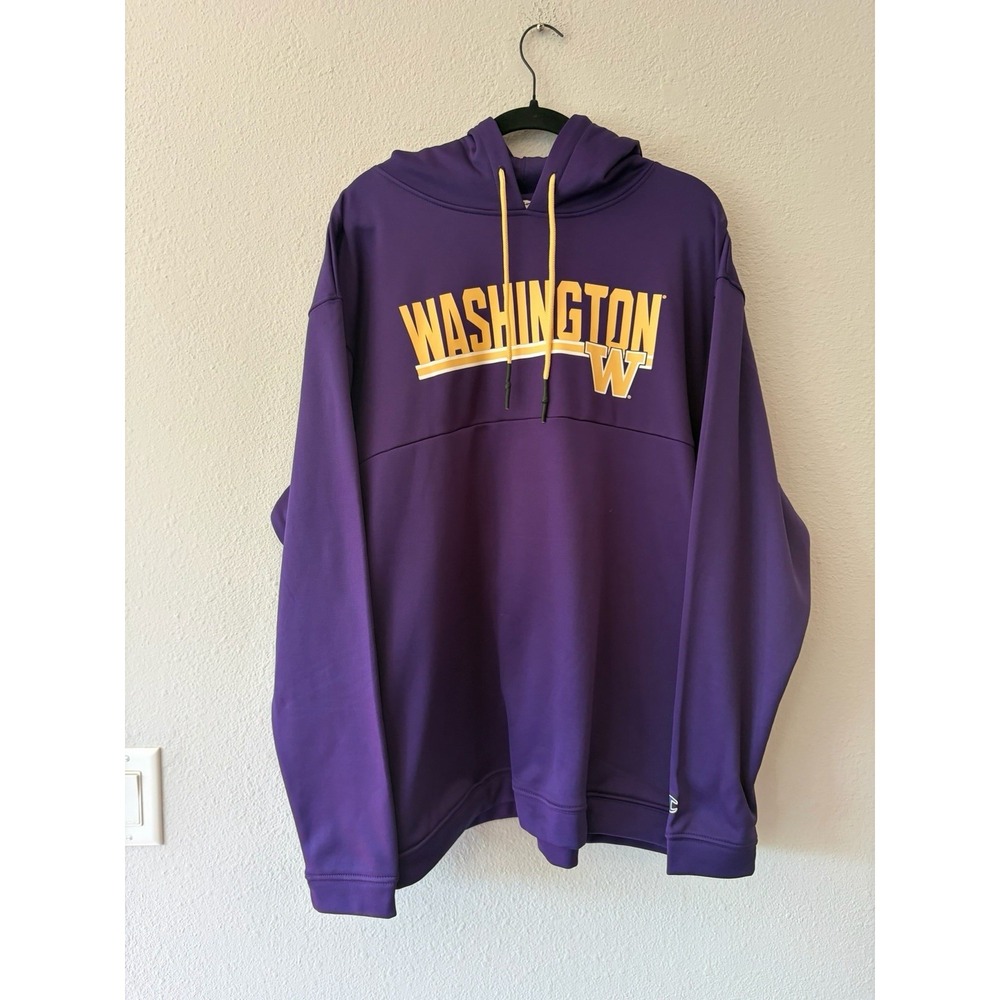 NWT Washington Huskies Hoodie Mens XL Purple NCAA Football Champion Sweatshirt